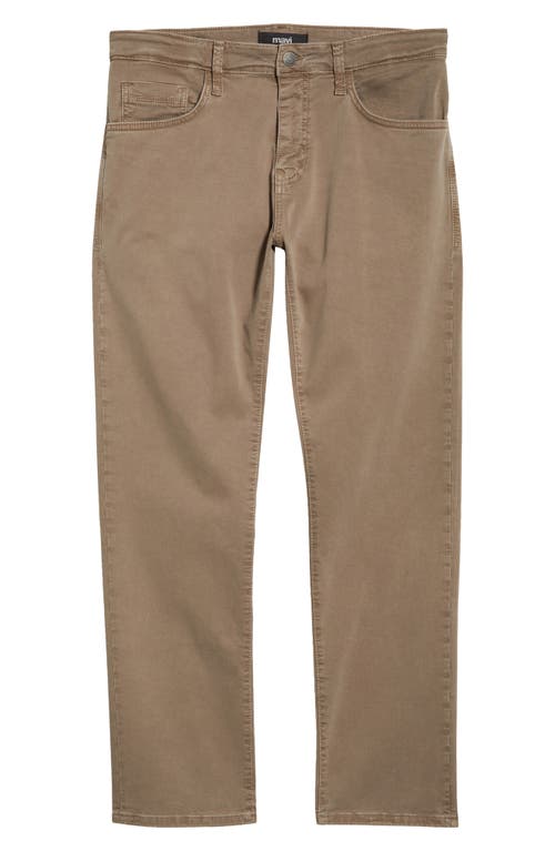 Mavi Jeans Zach Straight Leg Twill Pants In Gray