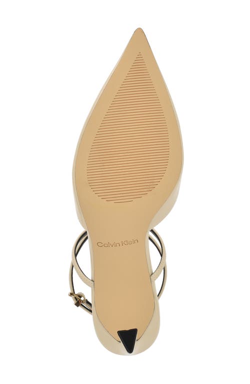 Calvin Klein Avriel 2 Ankle Strap Pump In White