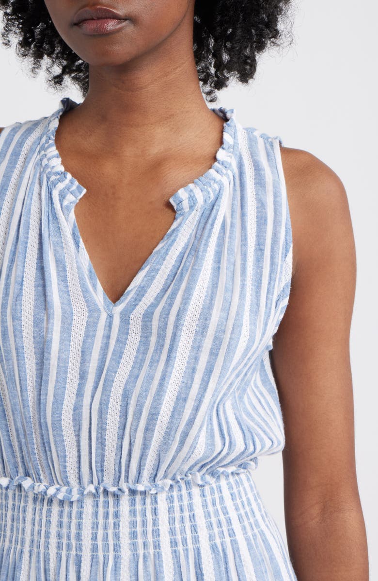 Rails Loulou Stripe Sleeveless Linen Blend Maxi Dress, Alternate, color, Jalisco Stripe