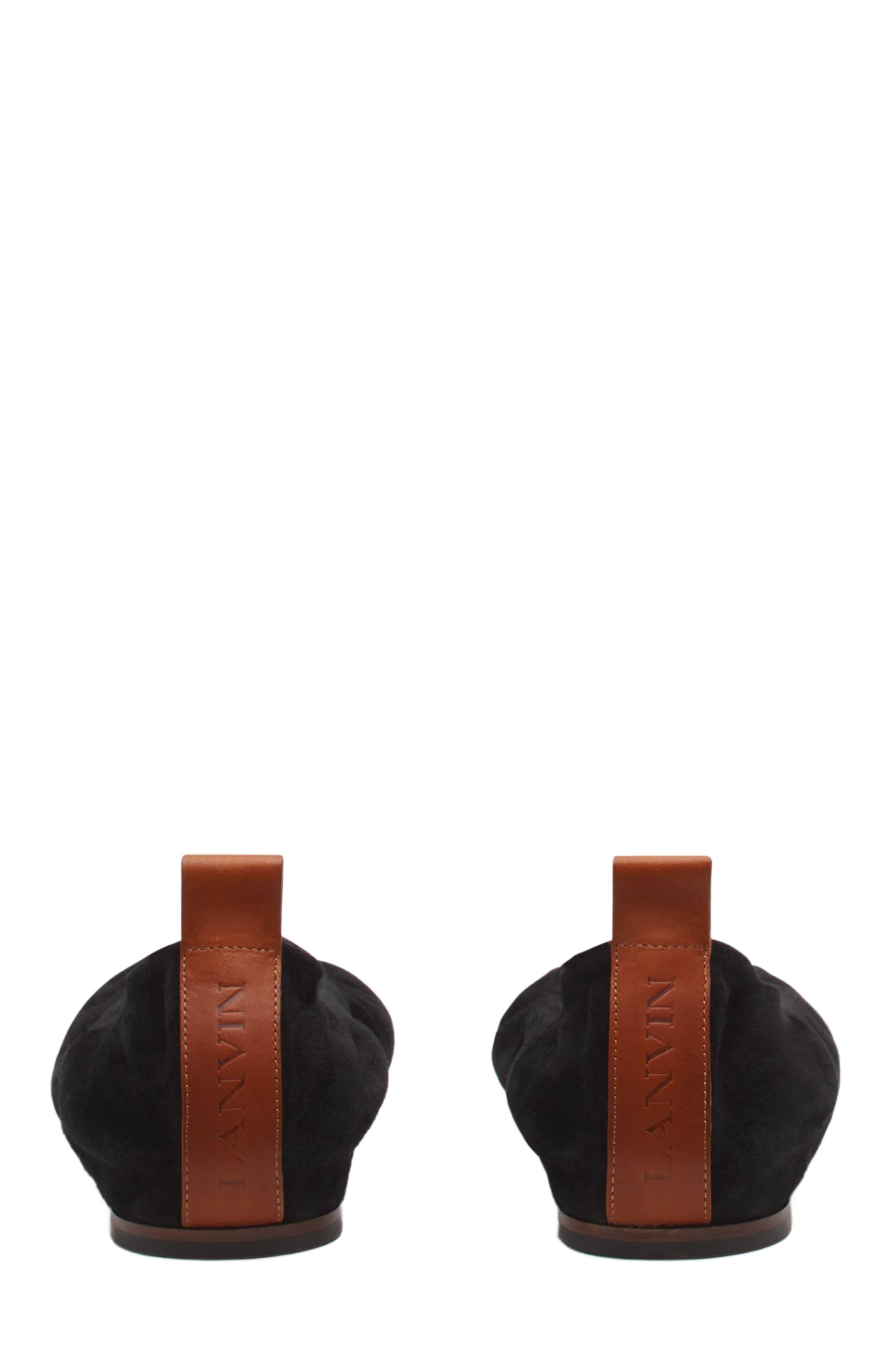 Lanvin THE SUEDE BALLERINA FLAT, Alternate, color, 