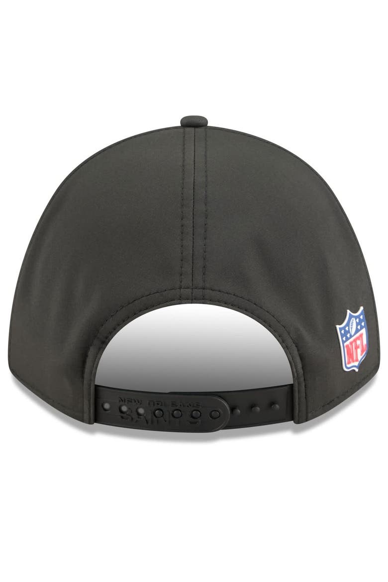 Men's New Era Black New Orleans Saints 2025 Sideline  M-Crown 9FORTY Adjustable Hat, Alternate, color, Black