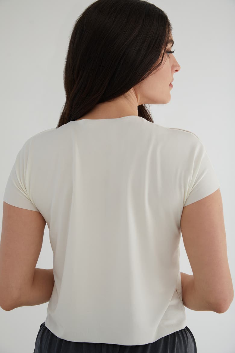 The Cupro Infinity Tee Crop, Alternate, color, SALT