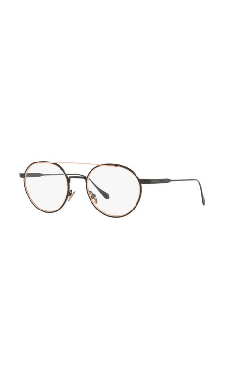 Giorgio Armani 50mm Round Optical Glasses In Gold