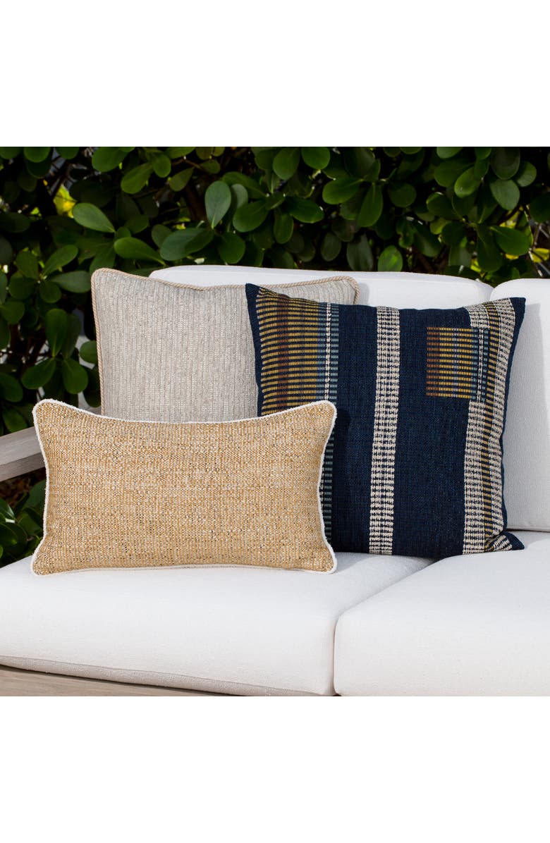 Elaine Smith Comfort Honey Luxe Chenille Indoor & Outdoor Woven Accent Pillow, Alternate, color, Honey