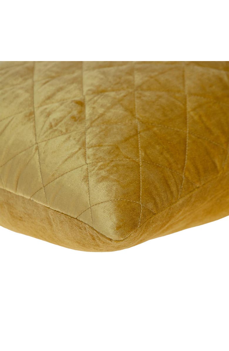 PARKLAND COLLECTION Milo Quilted Throw Pillow, Alternate, color, Yellow