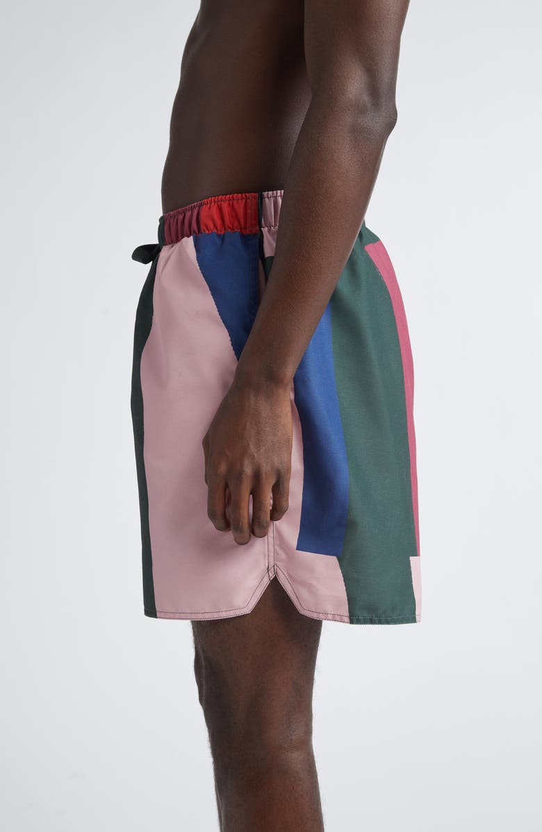JW Anderson Stripe Swim Trunks, Alternate, color, 