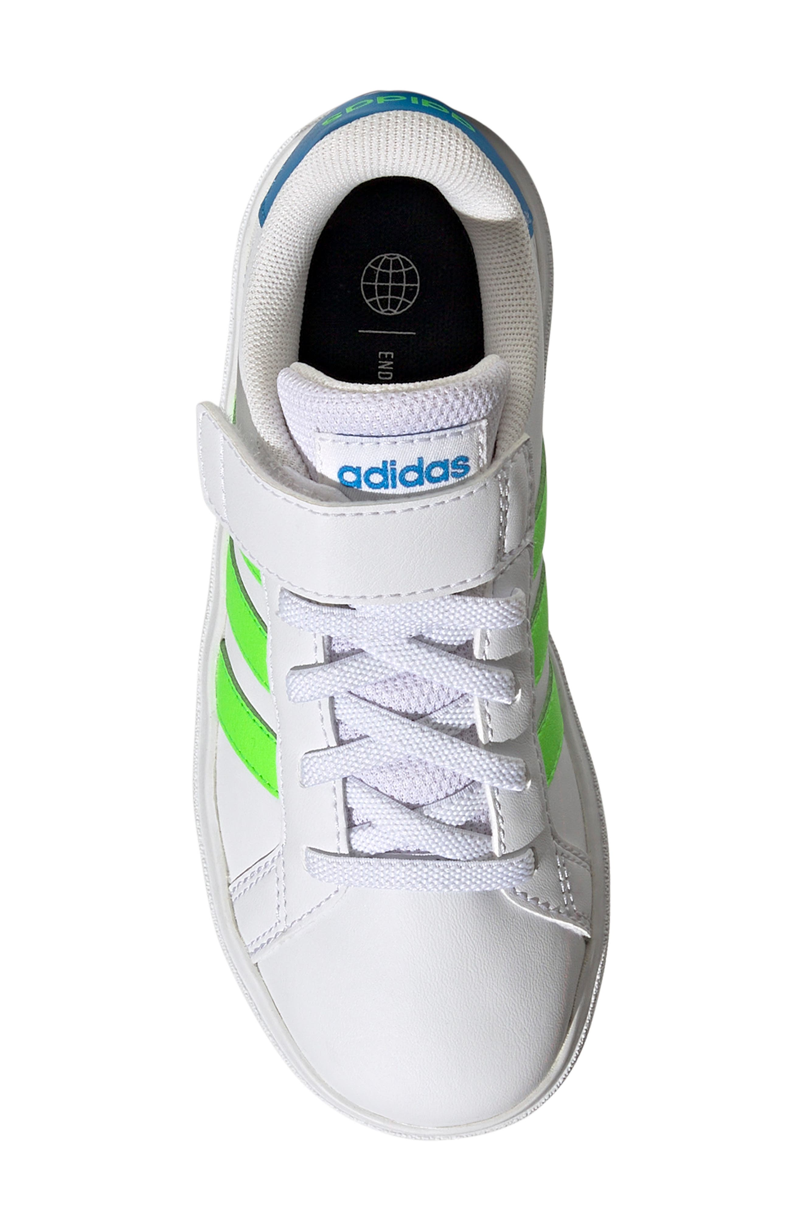 Grand Court 2.0 Sneaker, Alternate, color, WHITE/GREEN/ BLUE