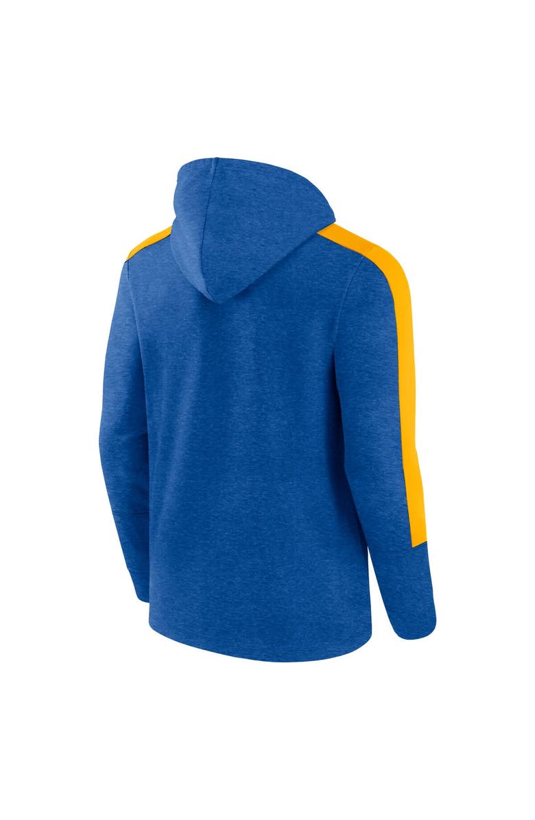FANATICS Men's Fanatics  Heather Royal Los Angeles Rams Gains Full-Zip Hoodie, Alternate, color, 