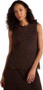 Haven Well Within Cotton Crochet Scalloped Tank