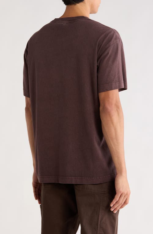 Carhartt Work In Progress Vista Loose Fit Logo T-shirt In Brown