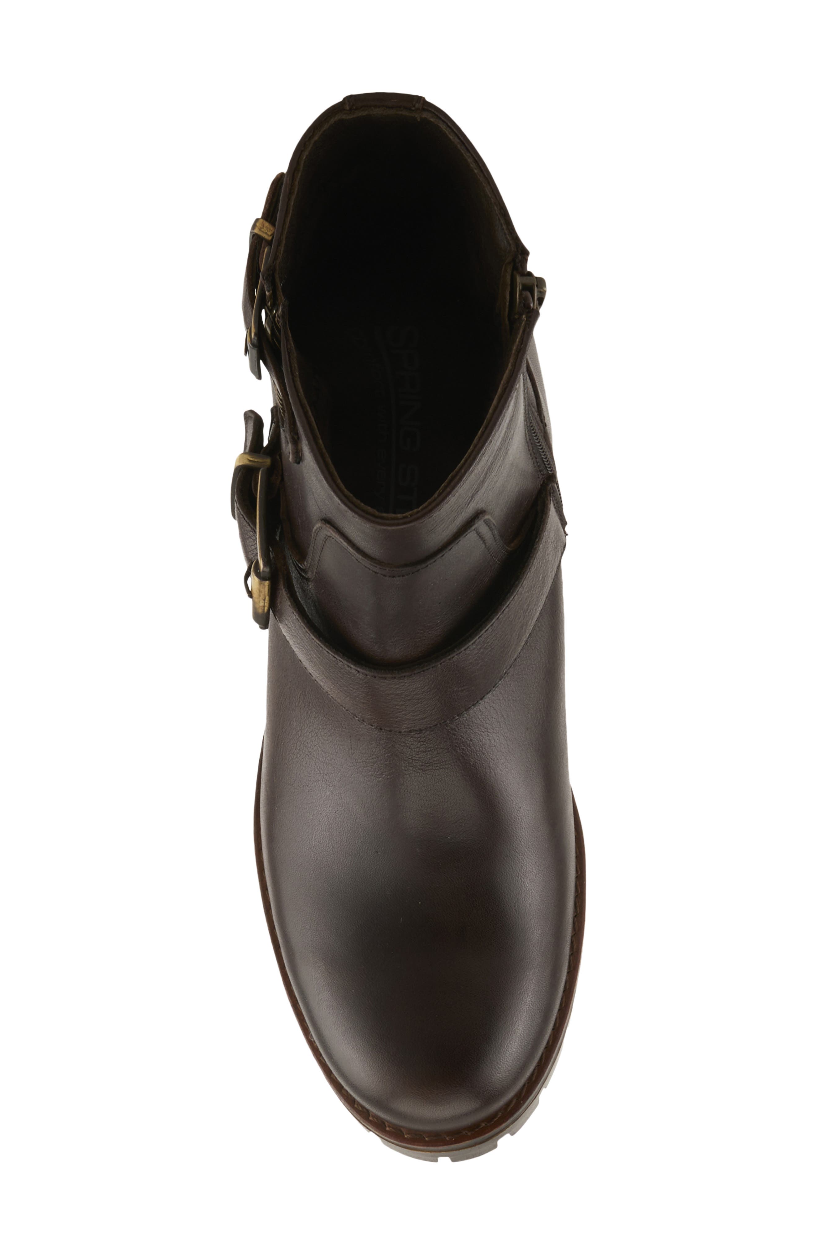 Spring Step Acco Block Heel Bootie, Alternate, color, Dark Brown