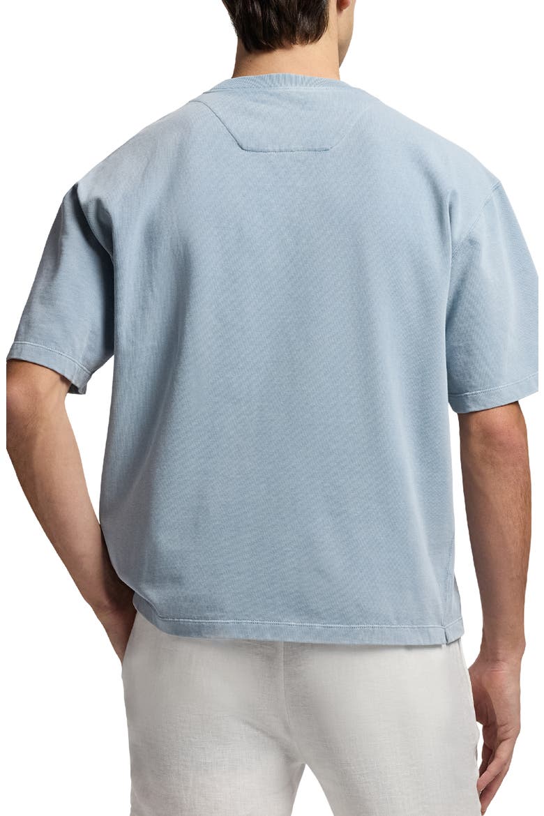 Oversize Vintage Cotton Jersey Pocket T-Shirt, Alternate, color, BLUE