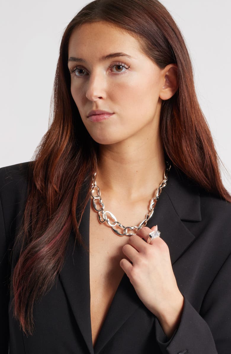 Nordstrom Floating Octagon Cubic Zirconia Ring, Alternate, color, 