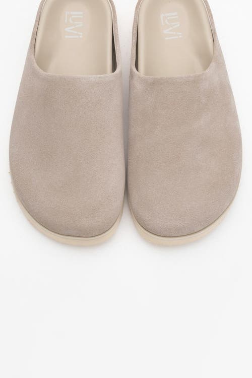 Forever & Always Shoes Space Suede Leather Slide Sandal In Brown