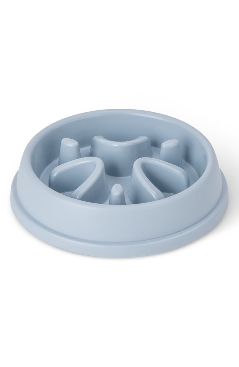 Core Home Slow Feeder Pet Food Bowl, Alternate, color, Winter Sky