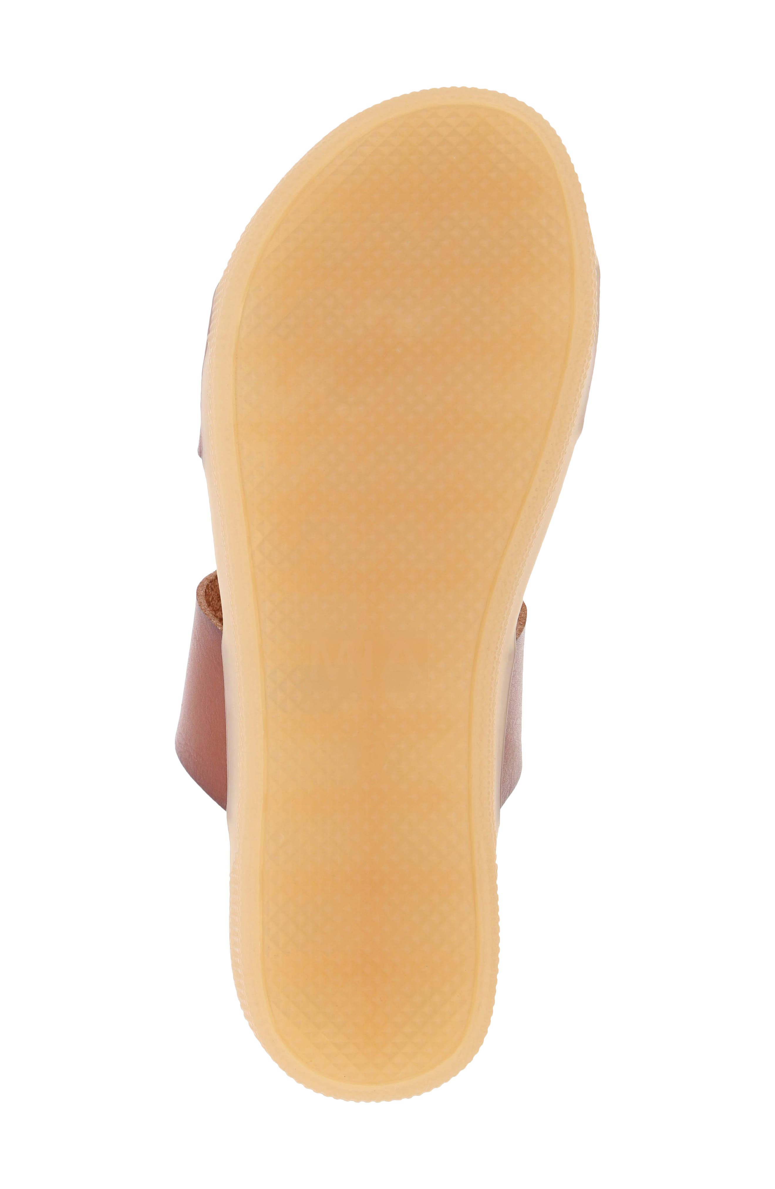 Saige U Platform Sandal, Alternate, color, COGNAC