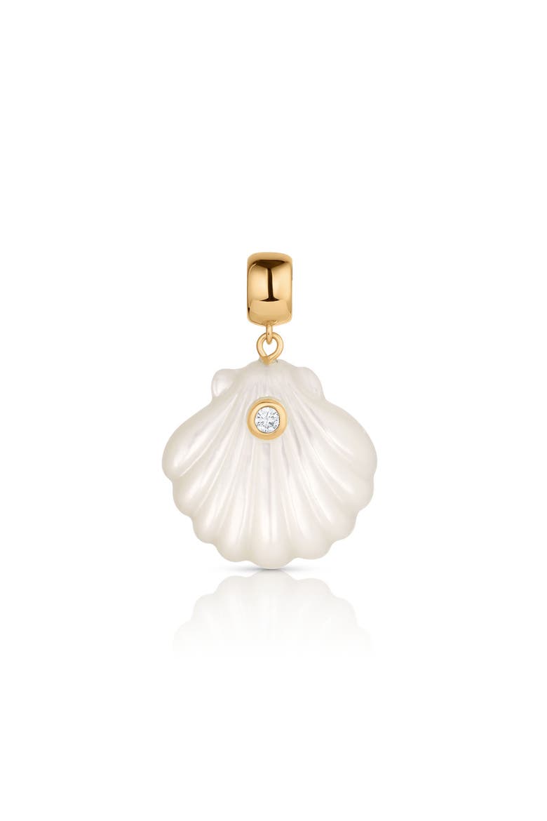 Coquille Bail Charm, Main, color, MOTHER OF PEARL