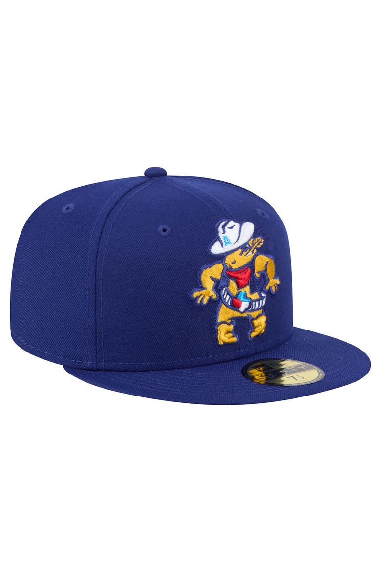 Men's New Era  Navy Amarillo Sod Poodles Authentic Collection 59FIFTY Fitted Hat, Alternate, color, Navy