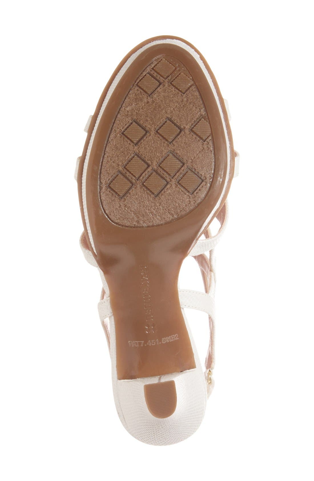 'Danya' Slingback Sandal, Alternate, color, WHITE FABRIC