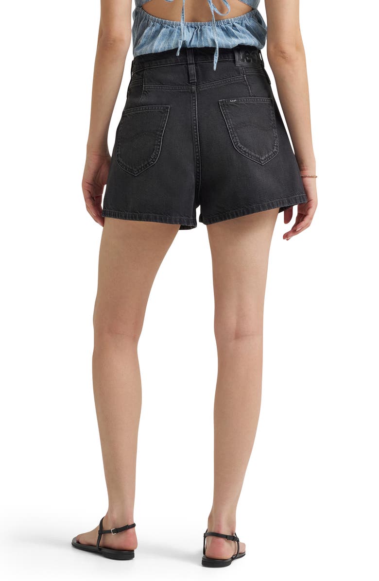 Lee Flirty High Waist Denim Shorts, Alternate, color, Dark Memory