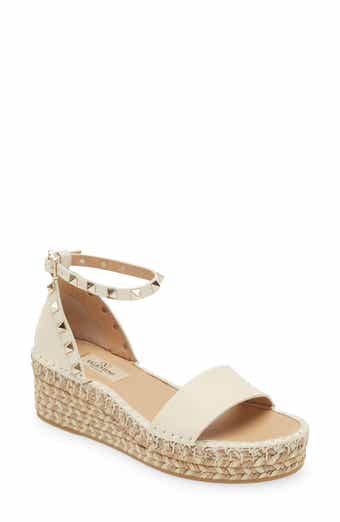 Valentino Garavani Rockstud Espadrille Platform Wedge Sandal Valentino Garavani Rockstud Espadrille Platform Wedge Sandal