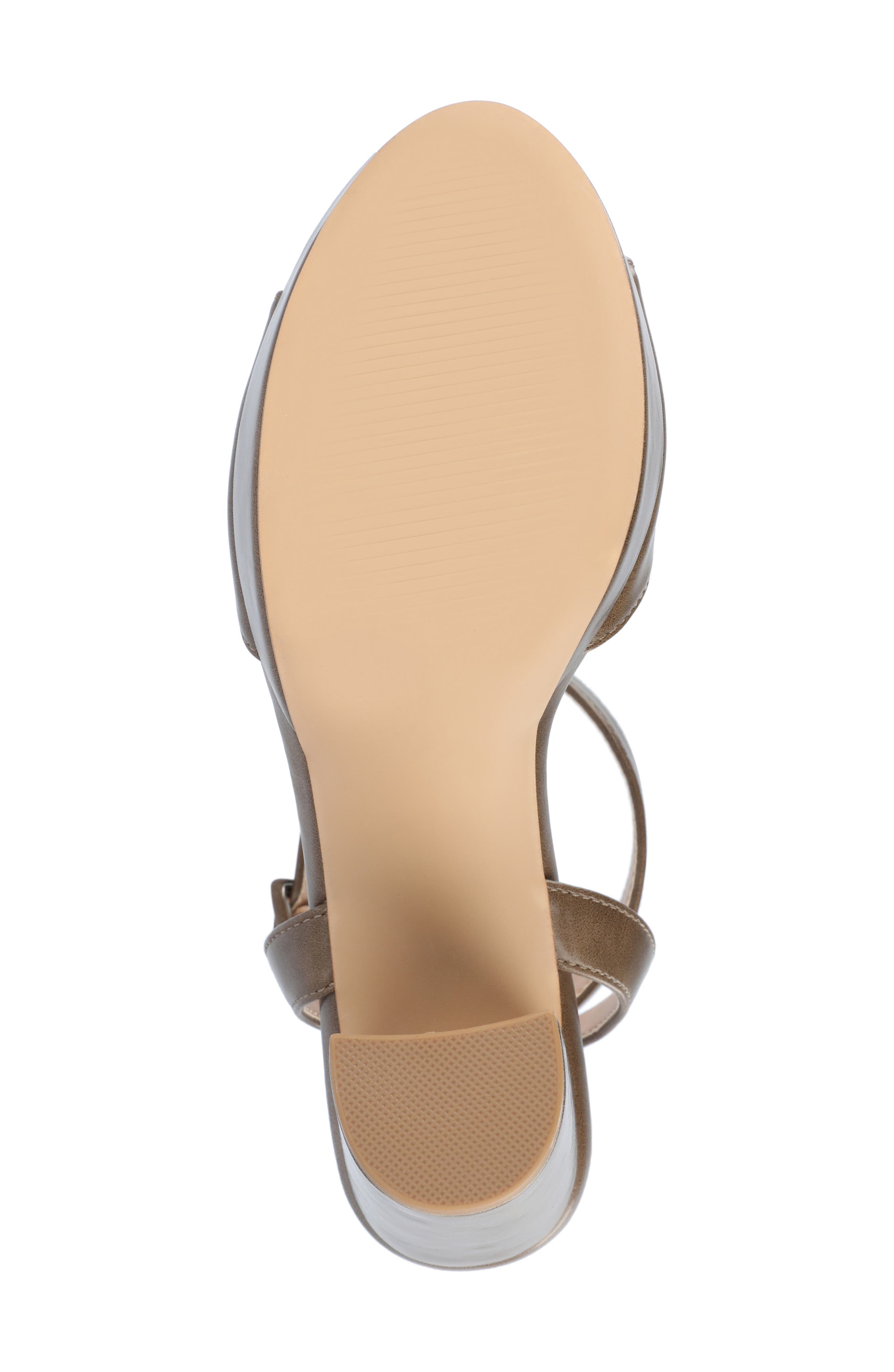 JOURNEE Nairri Platform Sandal, Alternate, color, BROWN