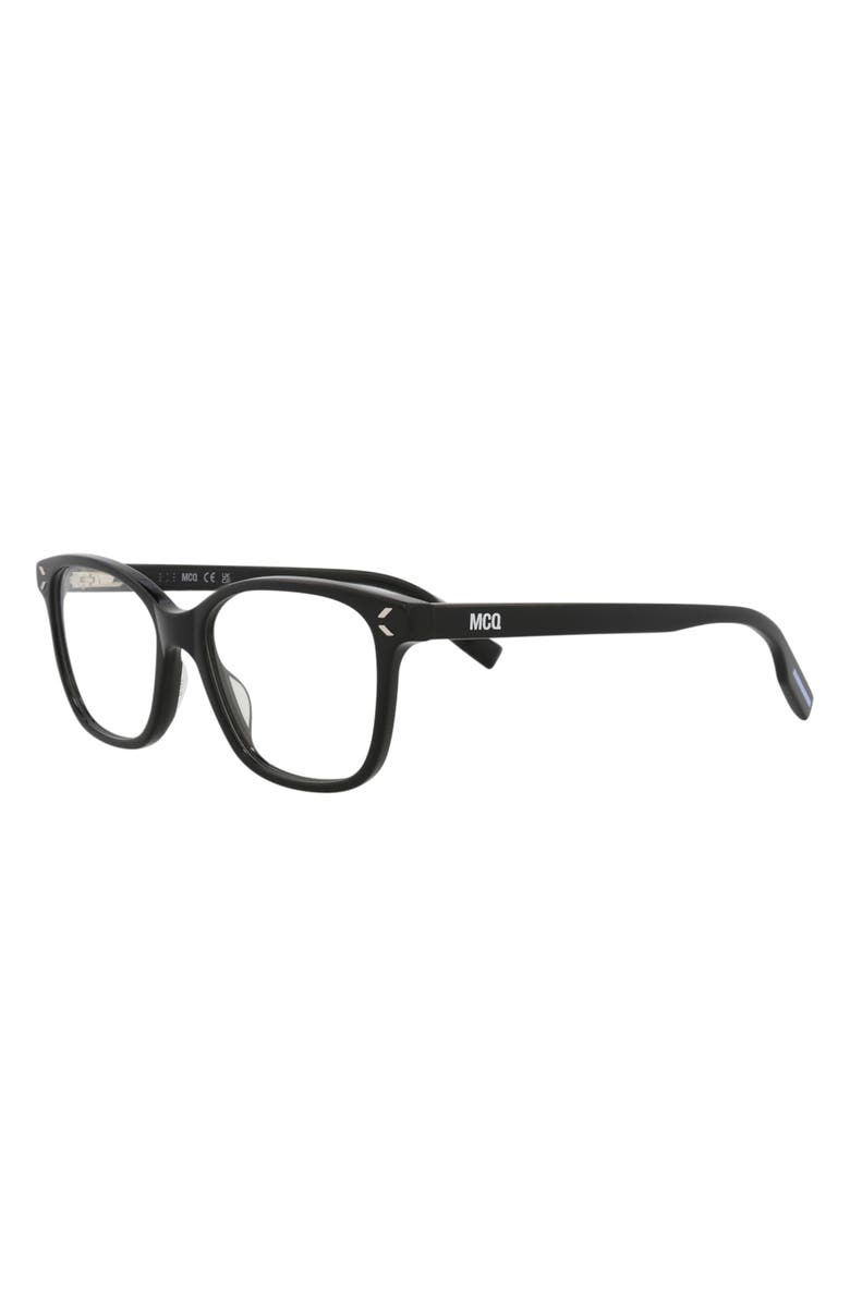 McQueen 51mm Square Optical Glasses, Alternate, color,