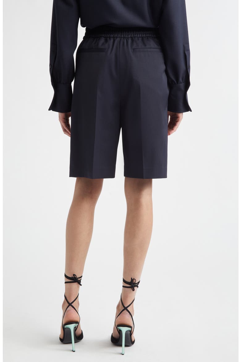 Tailored Wool Blend Bermuda Shorts, Alternate, color, MIDNIGHT