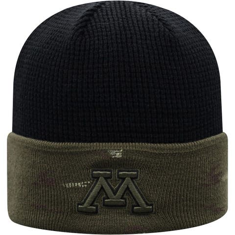 Men's Top of the World Olive/Black Minnesota Golden Gophers OHT Military Appreciation Skully Cuffed Knit Hat