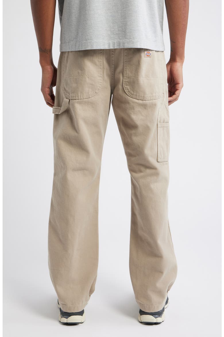 Straight Leg Cotton Canvas Carpenter Pants, Alternate, color, DESERT SAND