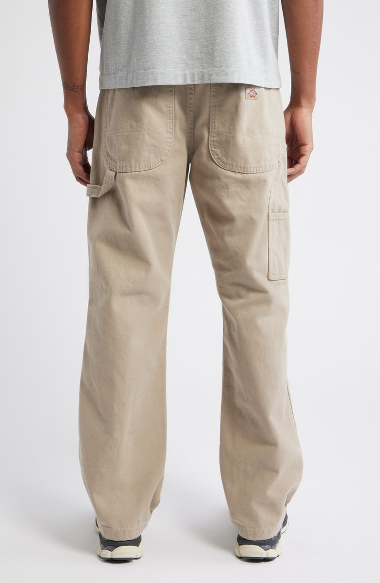 Dickies Straight Leg Cotton Canvas Carpenter Pants, Alternate, color, Desert Sand