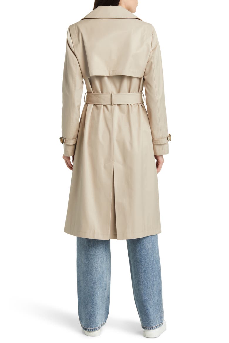 Corduroy Contrast Trench Coat, Alternate, color, BIRCH