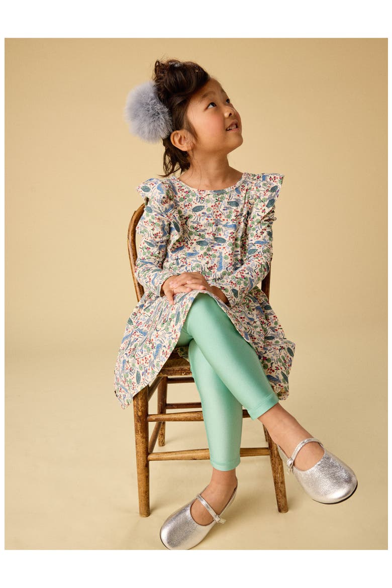 Ruffle Shoulder Ballet Dress, Alternate, color, Rabbit & Turtle Folktale