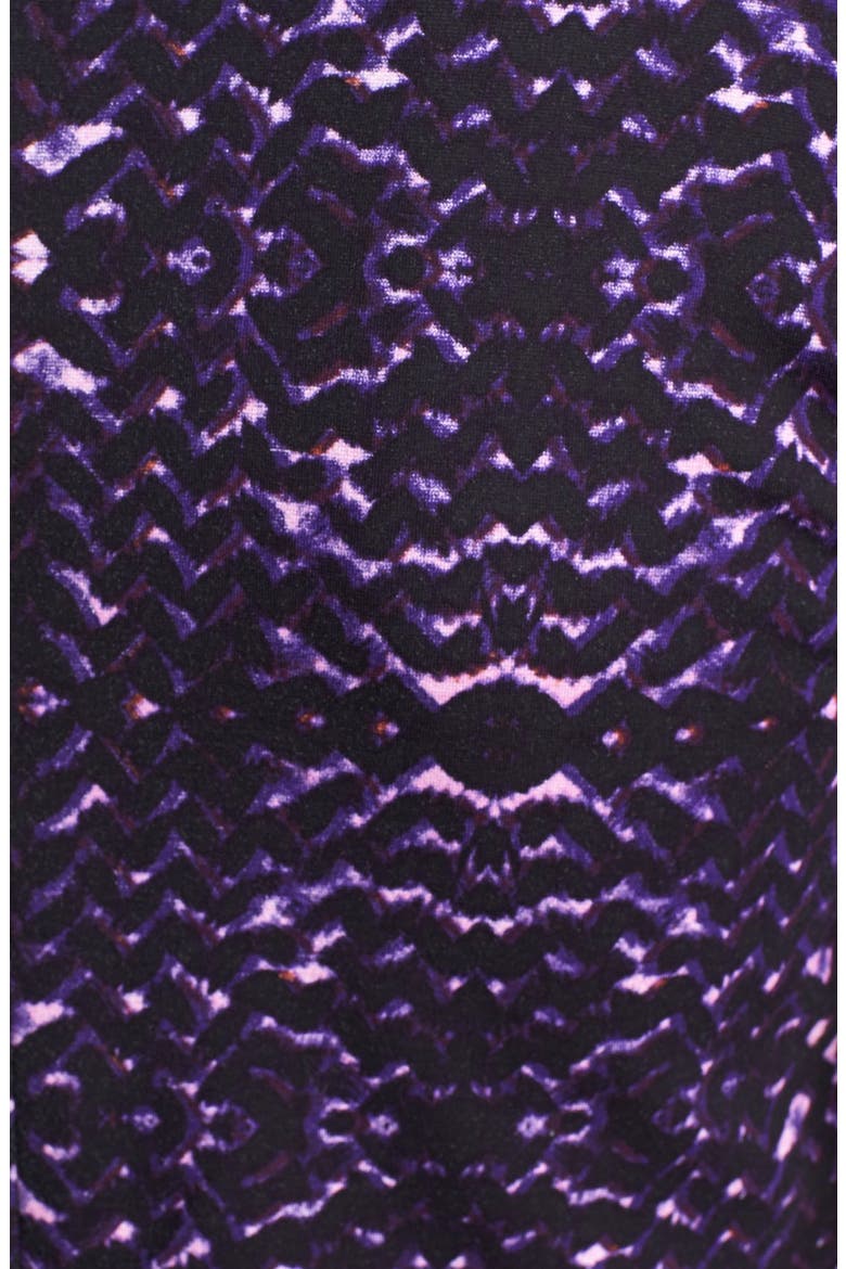 Print Ponte Knit Dress, Alternate, color, PURPLE/ RASPBERRY