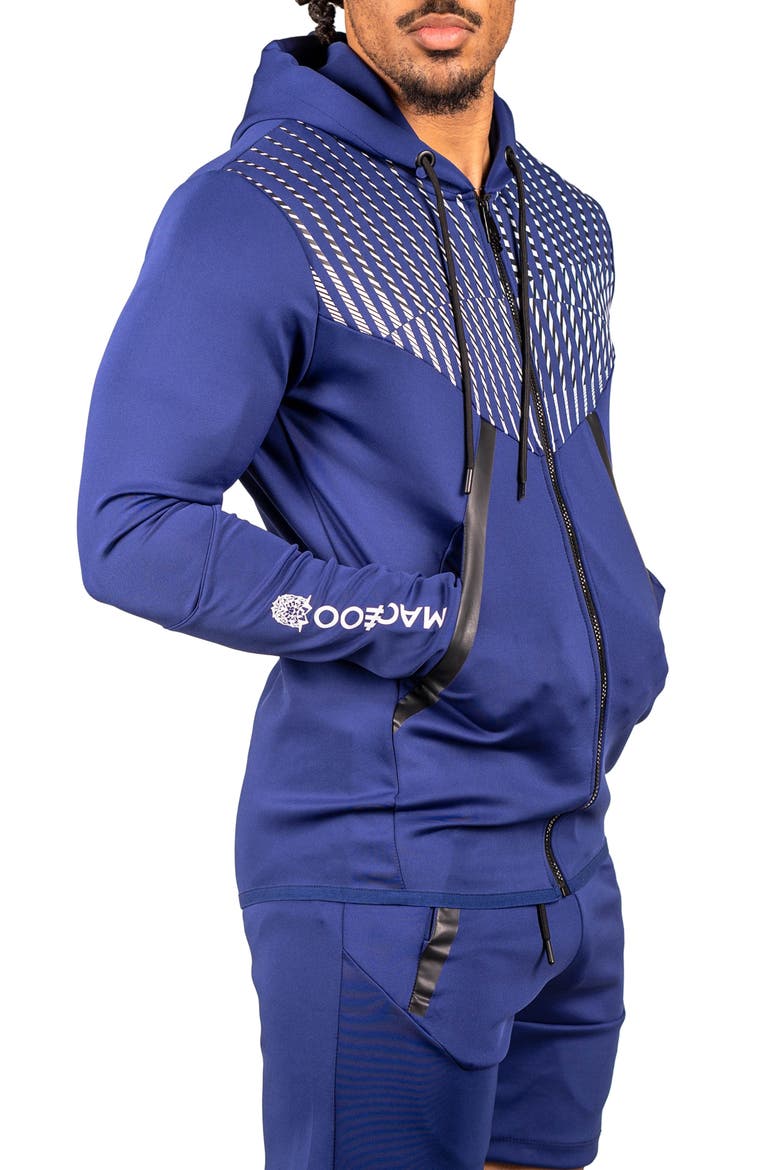Shield Blue Zip Hoodie, Alternate, color, BLUE