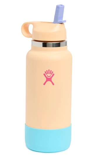 Hydro Flask 32-ounce Wide Mouth Bottle With Straw Lid & Boot In Tan