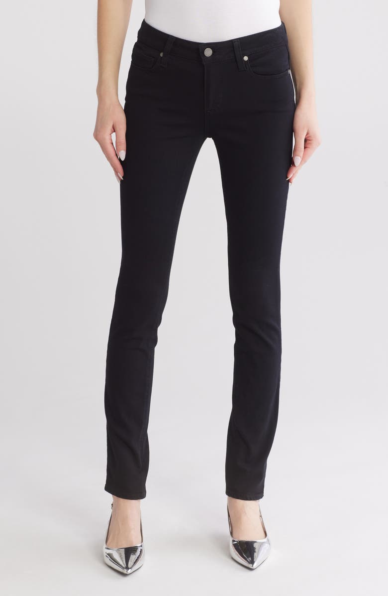 PAIGE Skyline Skinny Jeans, Main, color, Black Overdye