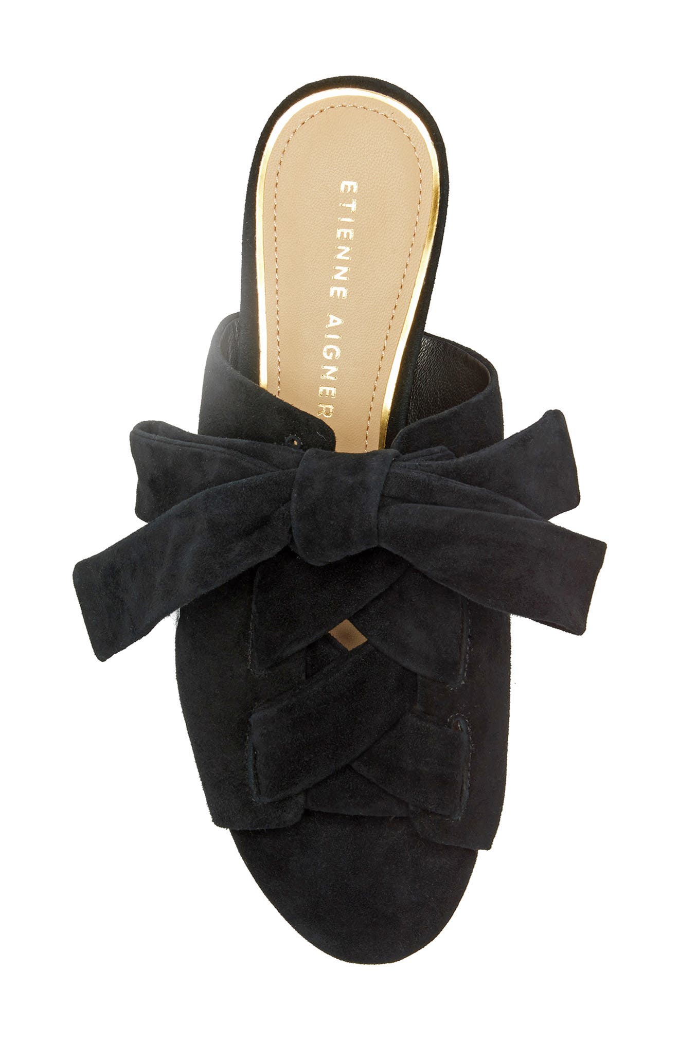 Bermuda Sandal, Alternate, color, BLACK LEATHER