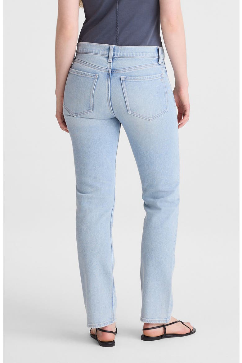 The Jules Slim Straight Jeans, Alternate, color, FOSTER WASH