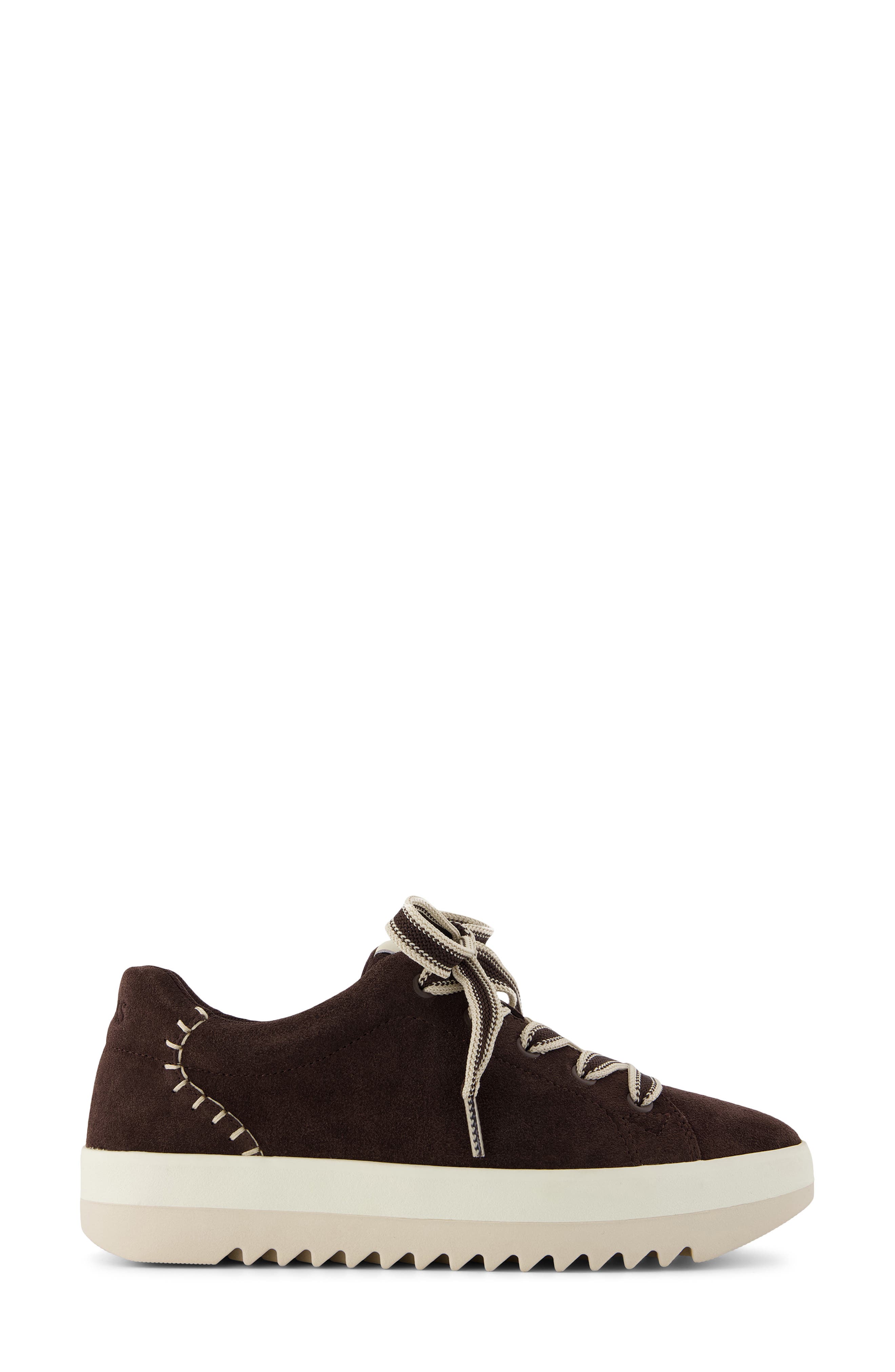 Rea Platform Sneaker, Alternate, color, DARK BROWN