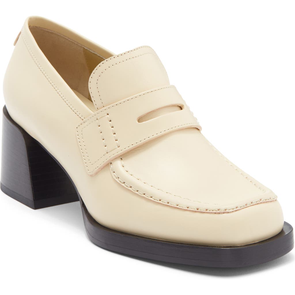 Labucq Kitty Platform Loafer In White