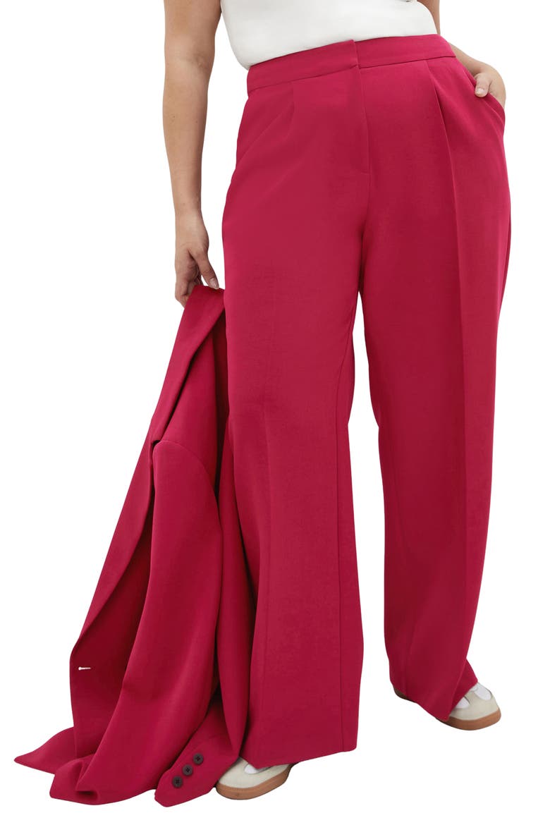 Alexis High Waist Wide Leg Pants, Main, color, DEEP ROSE