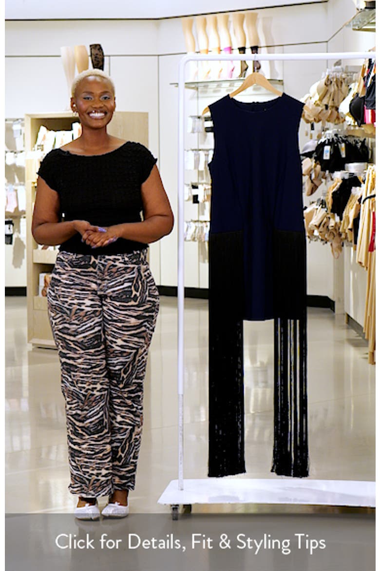 Salix Long Fringe Cocktail Dress video