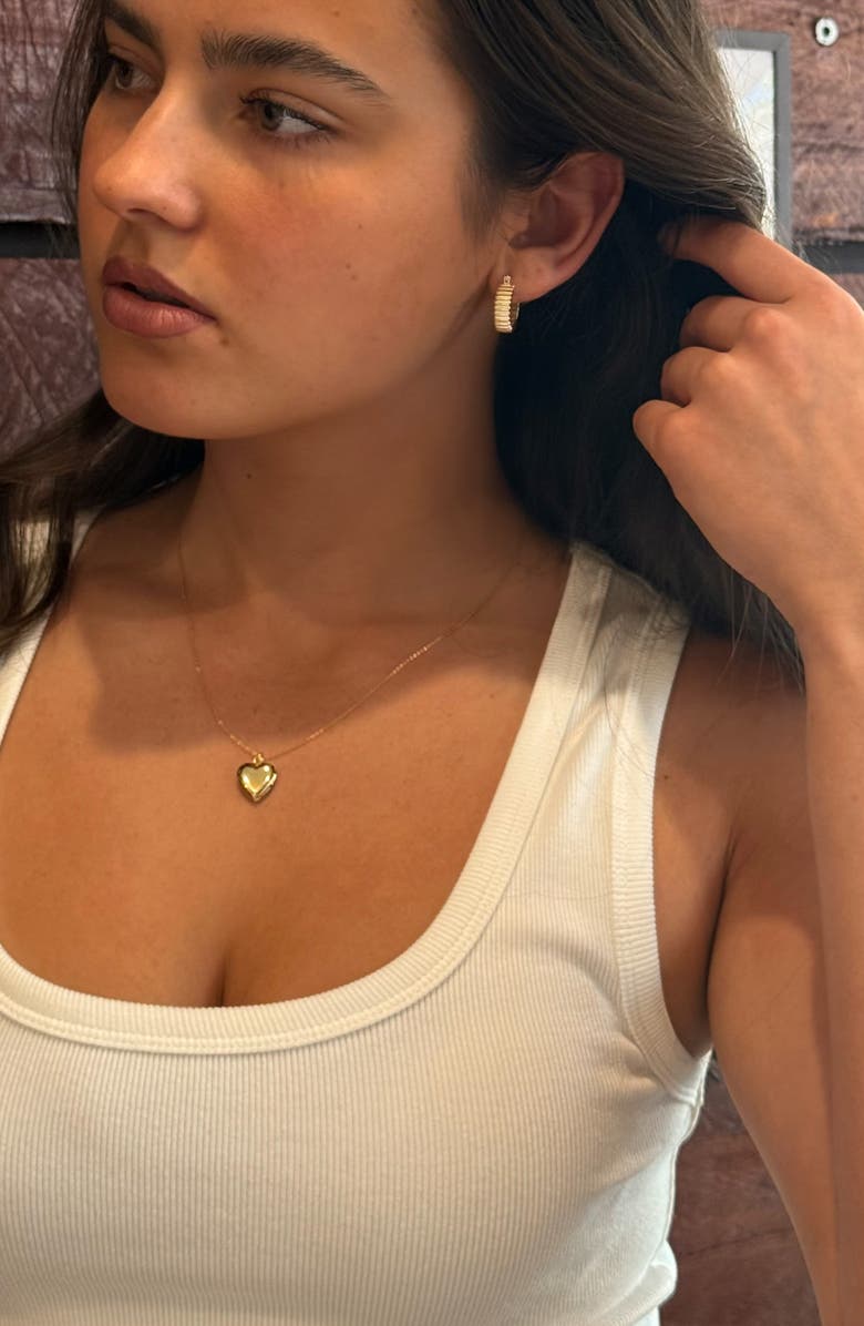 Set & Stones Roxy Heart Locket Necklace, Alternate, color, Gold