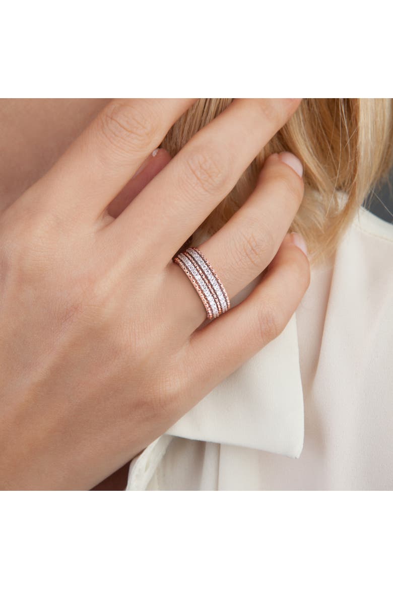 Diamond Double Row Eternity Ring 14k, Alternate, color, 14k Gold