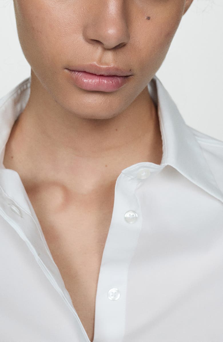 MANGO Cotton Button-Up Shirt, Alternate, color,