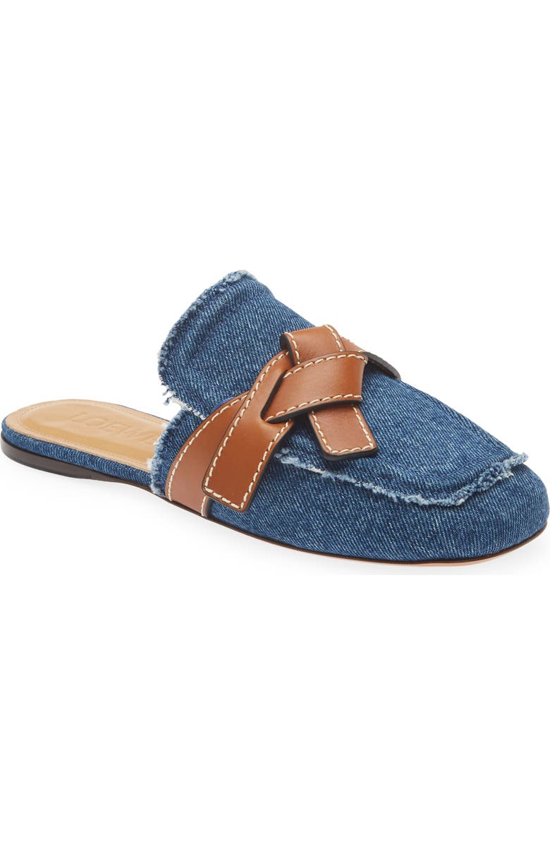 Loewe Gate Belted Denim Mule, Main, color,