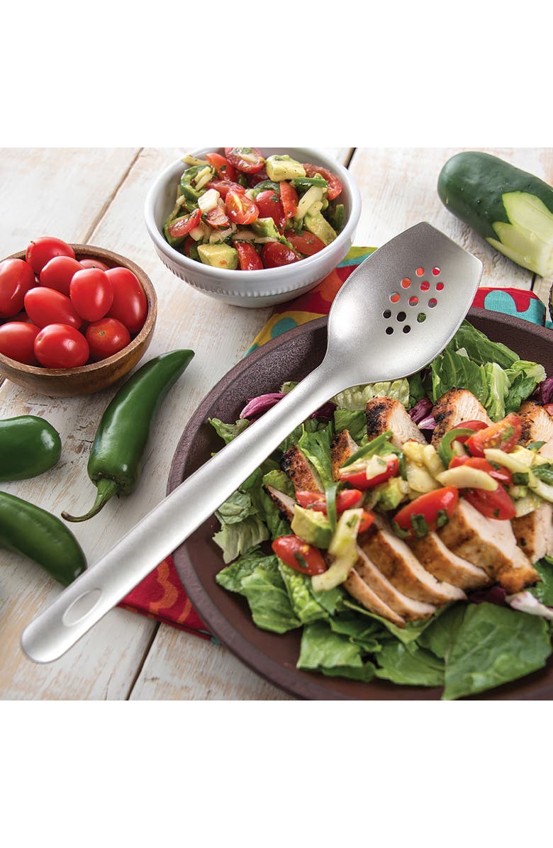Rada Cutlery Cook's Spoon Slotted, Alternate, color, Silver