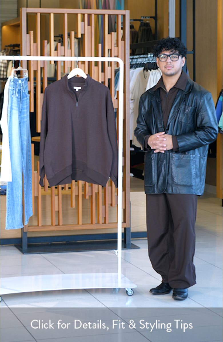 Relaxed Quarter Zip Pullover, sales video thumbnail