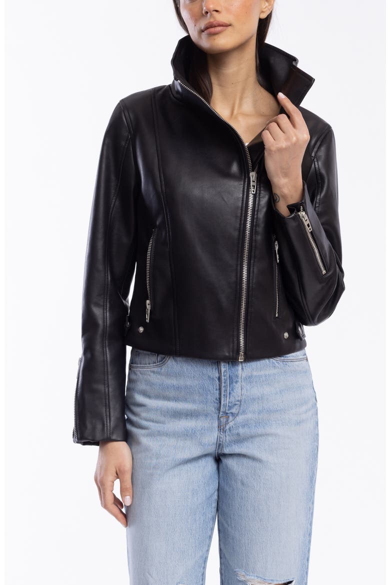 Faux Leather Moto Jacket, Alternate, color, BEST IN SHOW